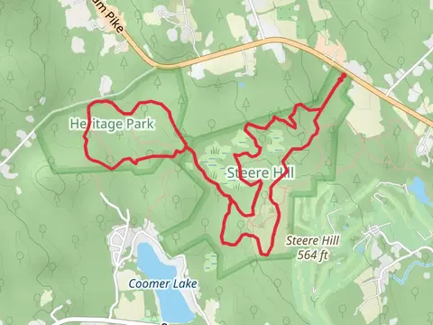 Steere Hill, Woodworth Trail and Outer Loop West Trail Loop