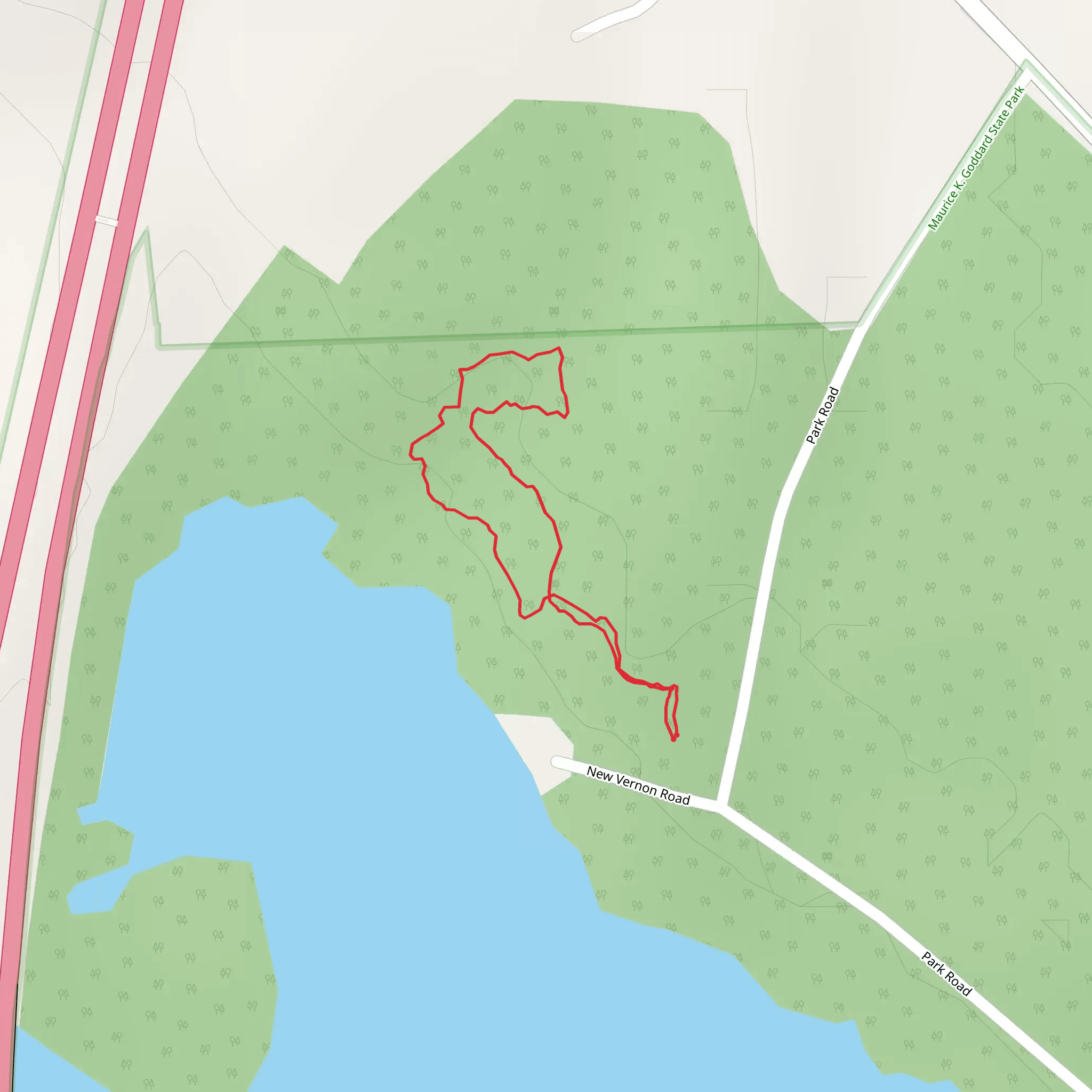 Falling Run Loop Trail mobile static map