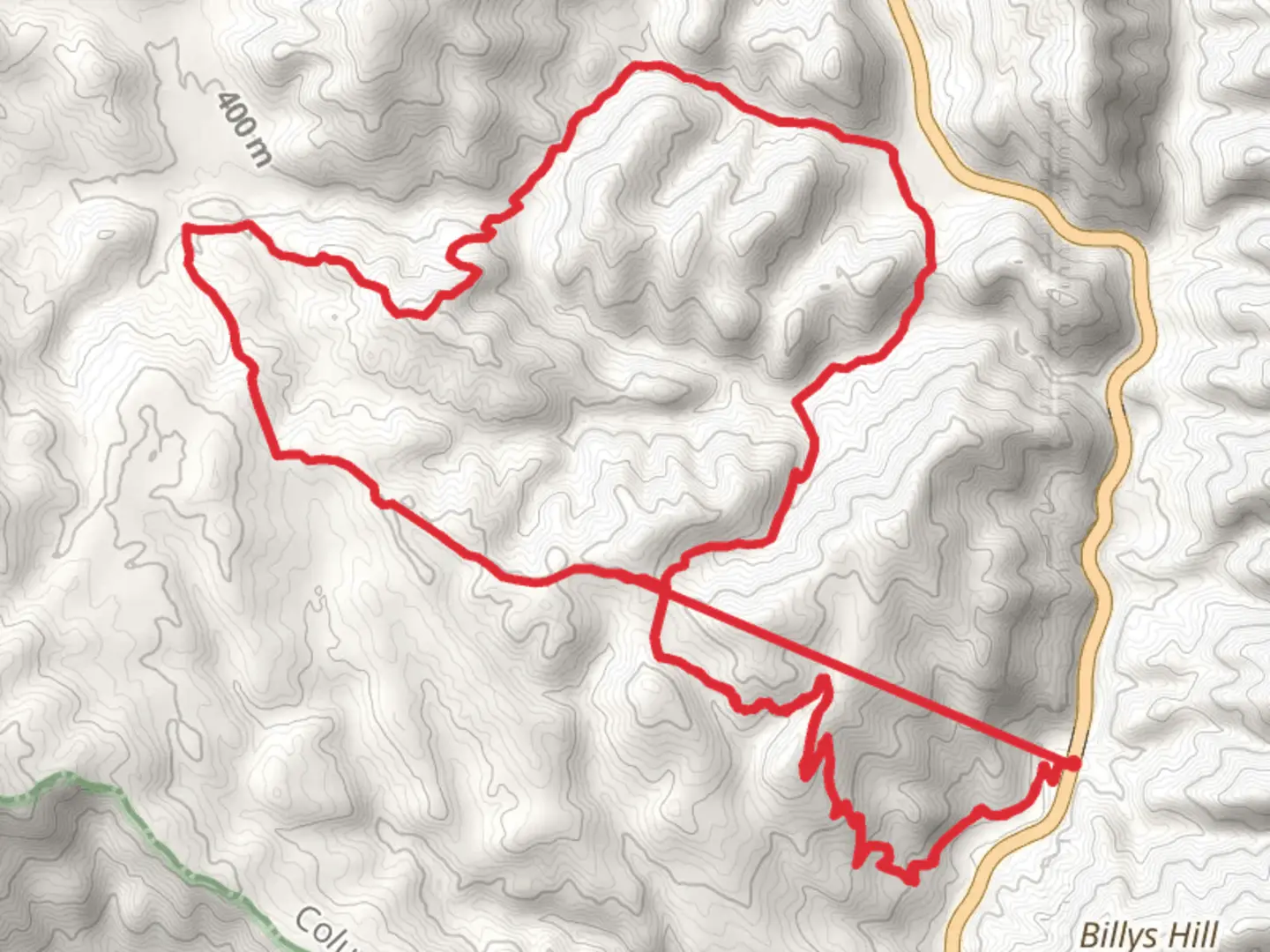 An image depicting the trail Thompson Canyon and 3 Ponds Loop Trail and its surrounding area.