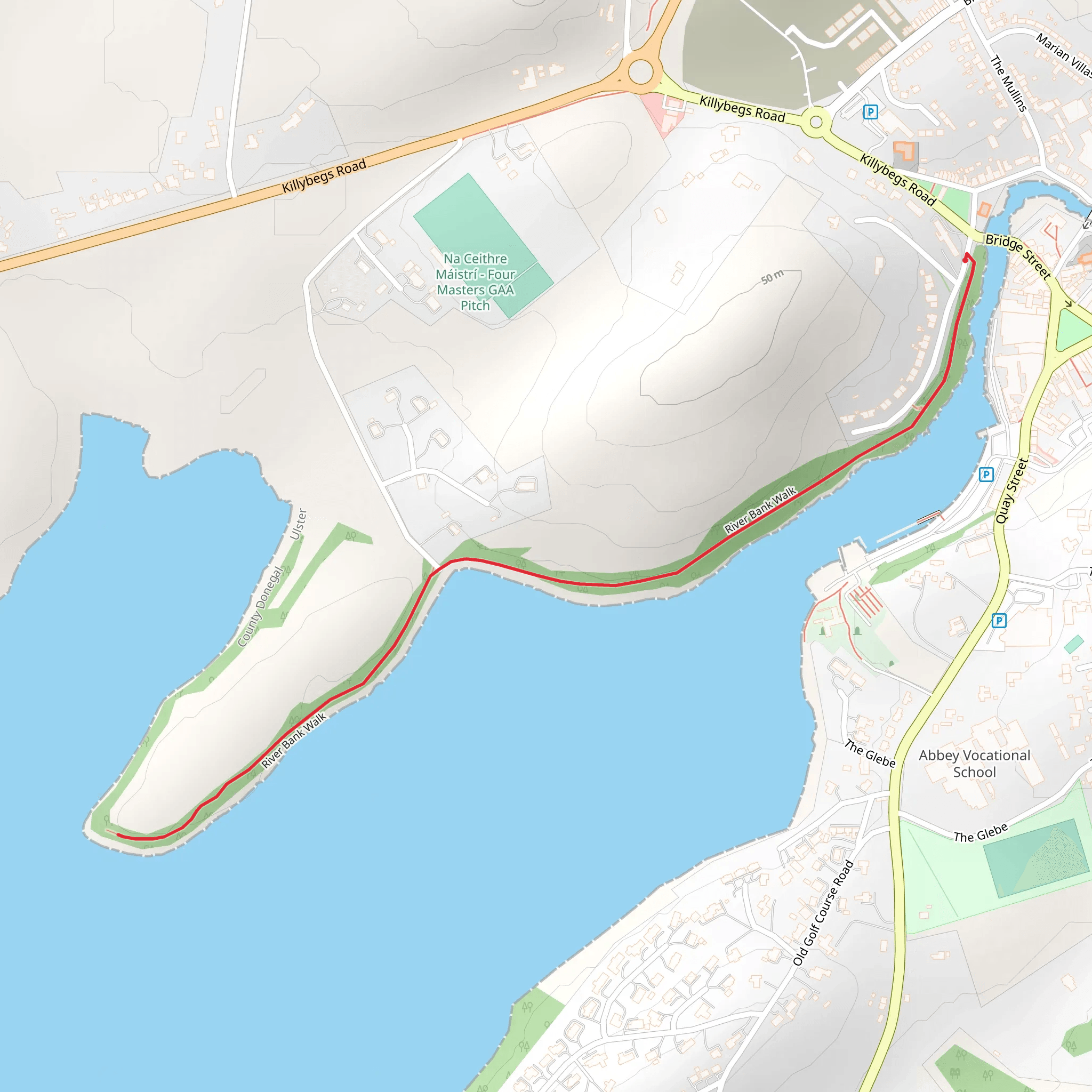 Hike from Dún na nGall mobile static map