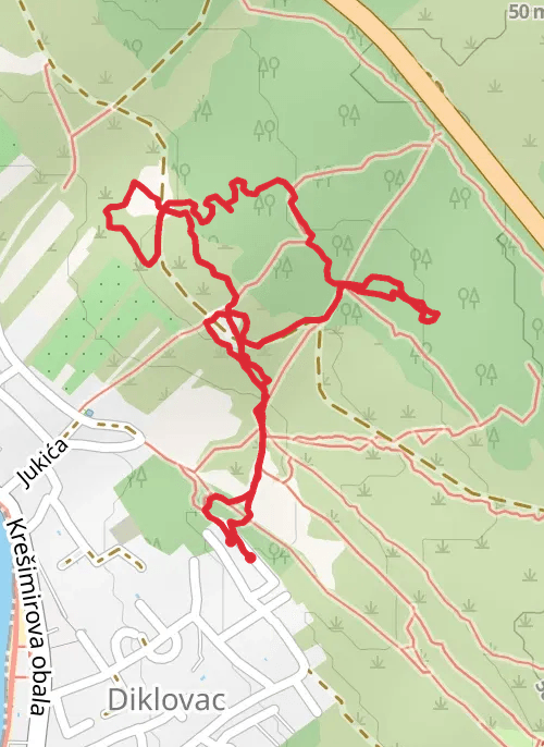 Zadar Hodanje mobile static map