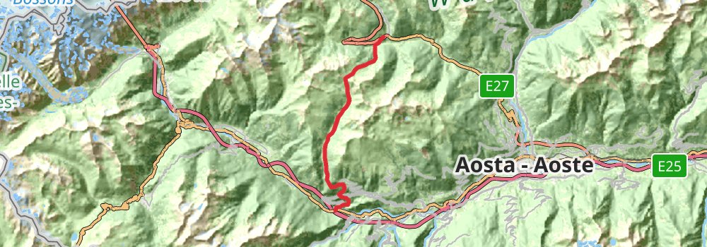 Via Alpina - Red Trail stage 97 Map
