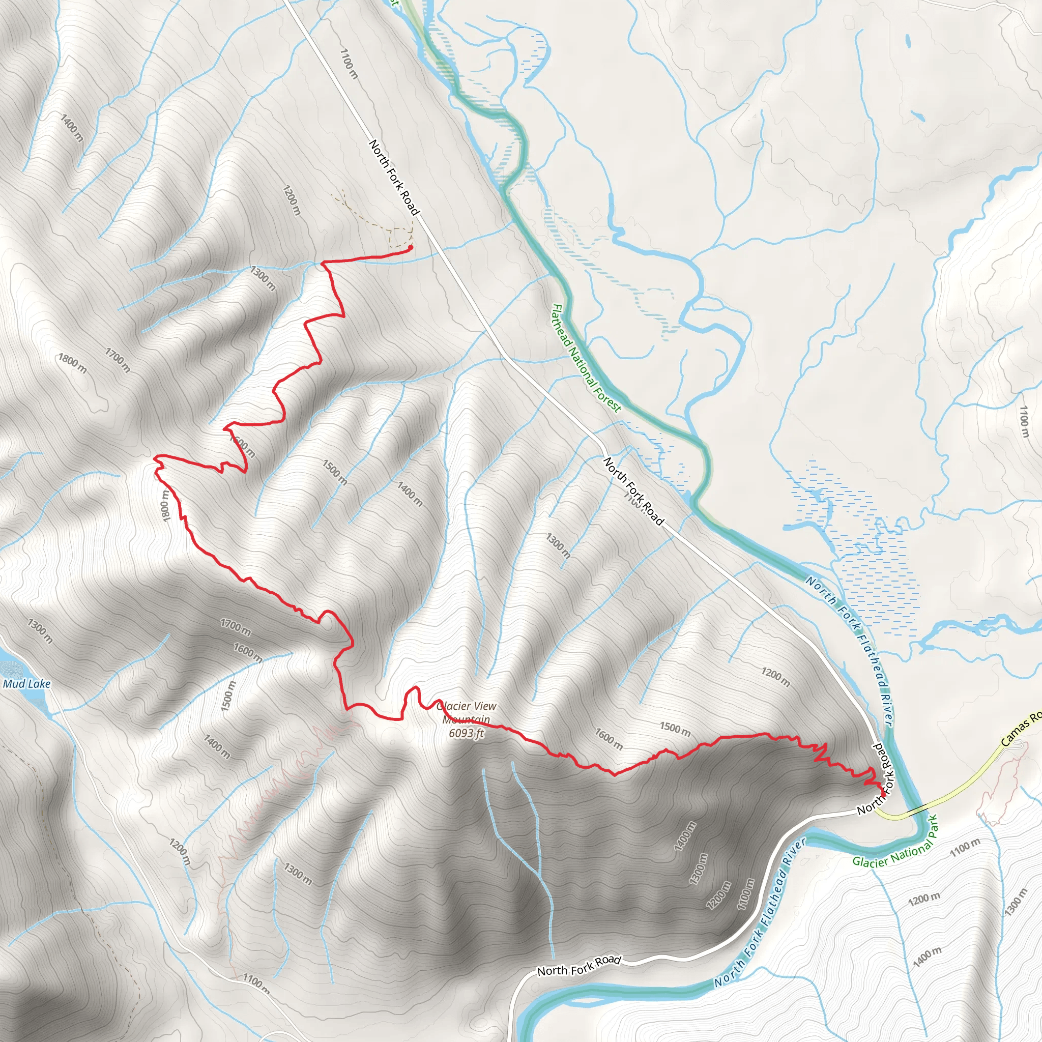 Demers Ridge Trail mobile static map