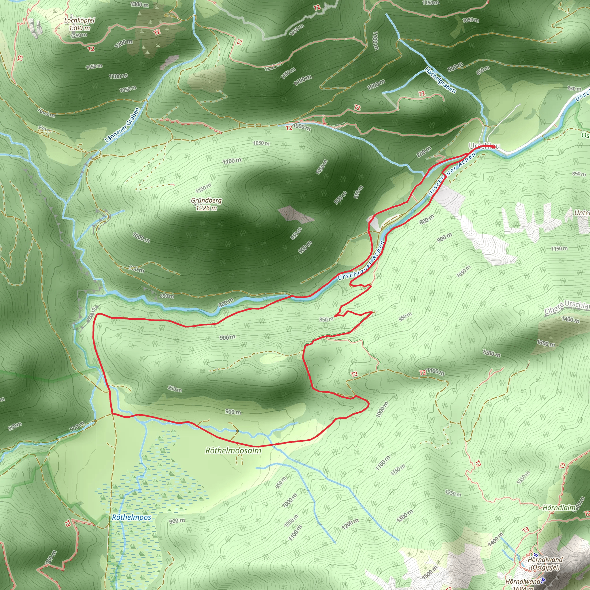 Wanderweg 48 - Ruhpolding mobile static map