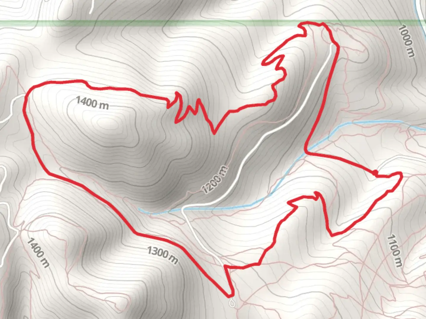 An image depicting the trail Blue Mountain Hiking Loop Trail and its surrounding area.