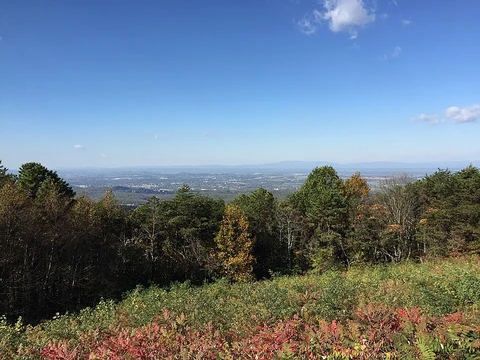 An image depicting the trail Bear Den Mountain Trail and its surrounding area.