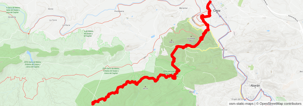 GR 7 - Andalucia stage 5 Map