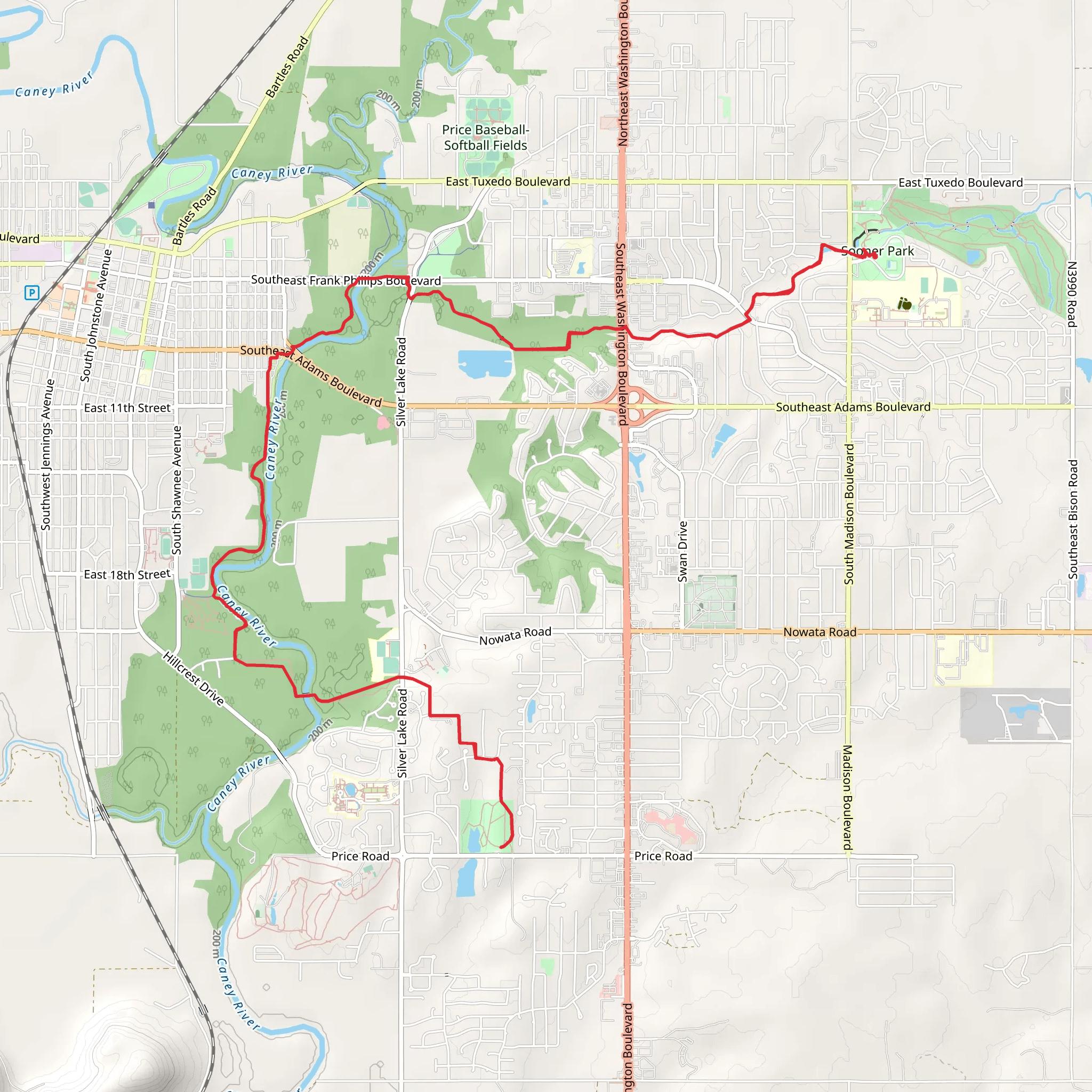 Pathfinder Parkway to Jo Allyn Lowe Park mobile static map