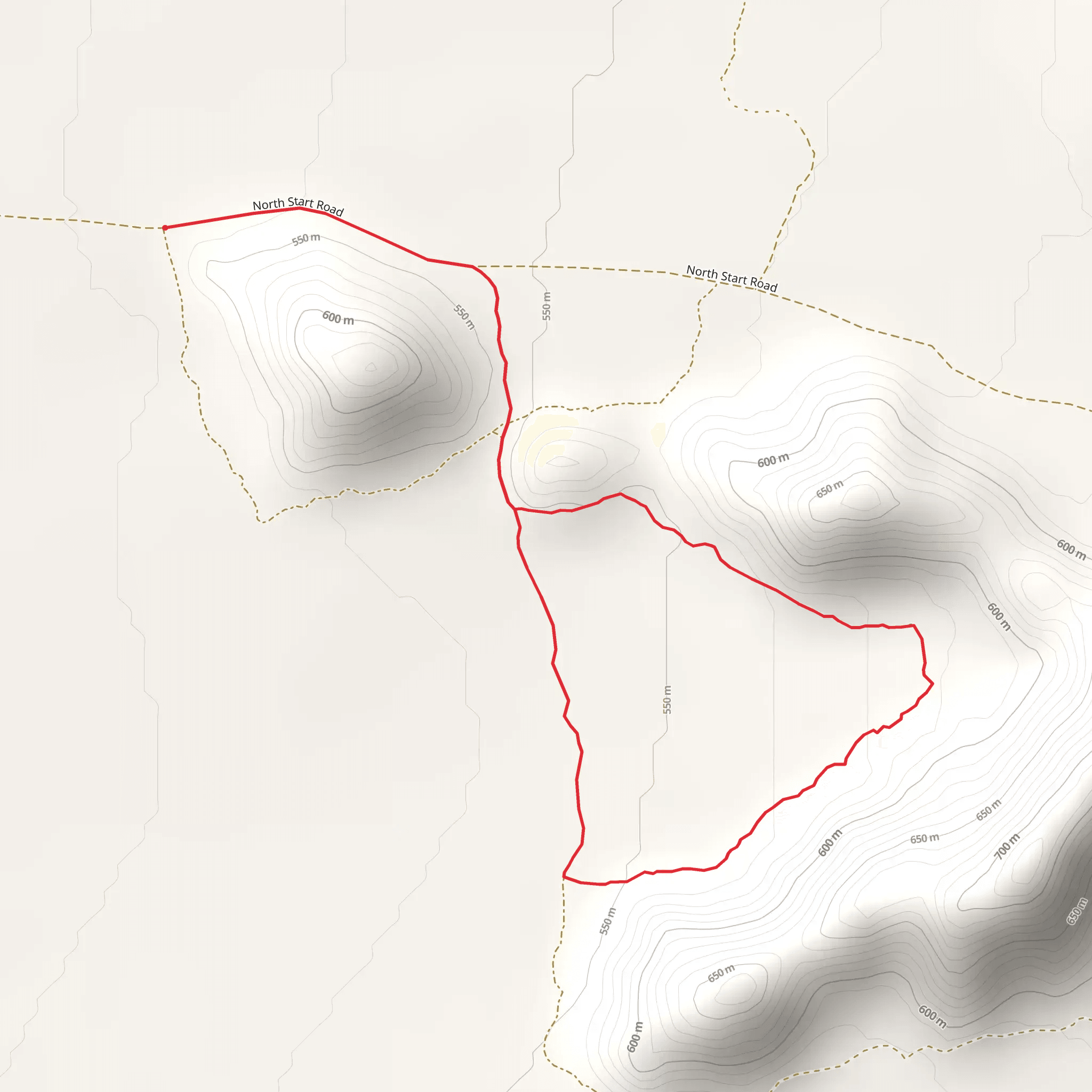 North Start Road Loop mobile static map