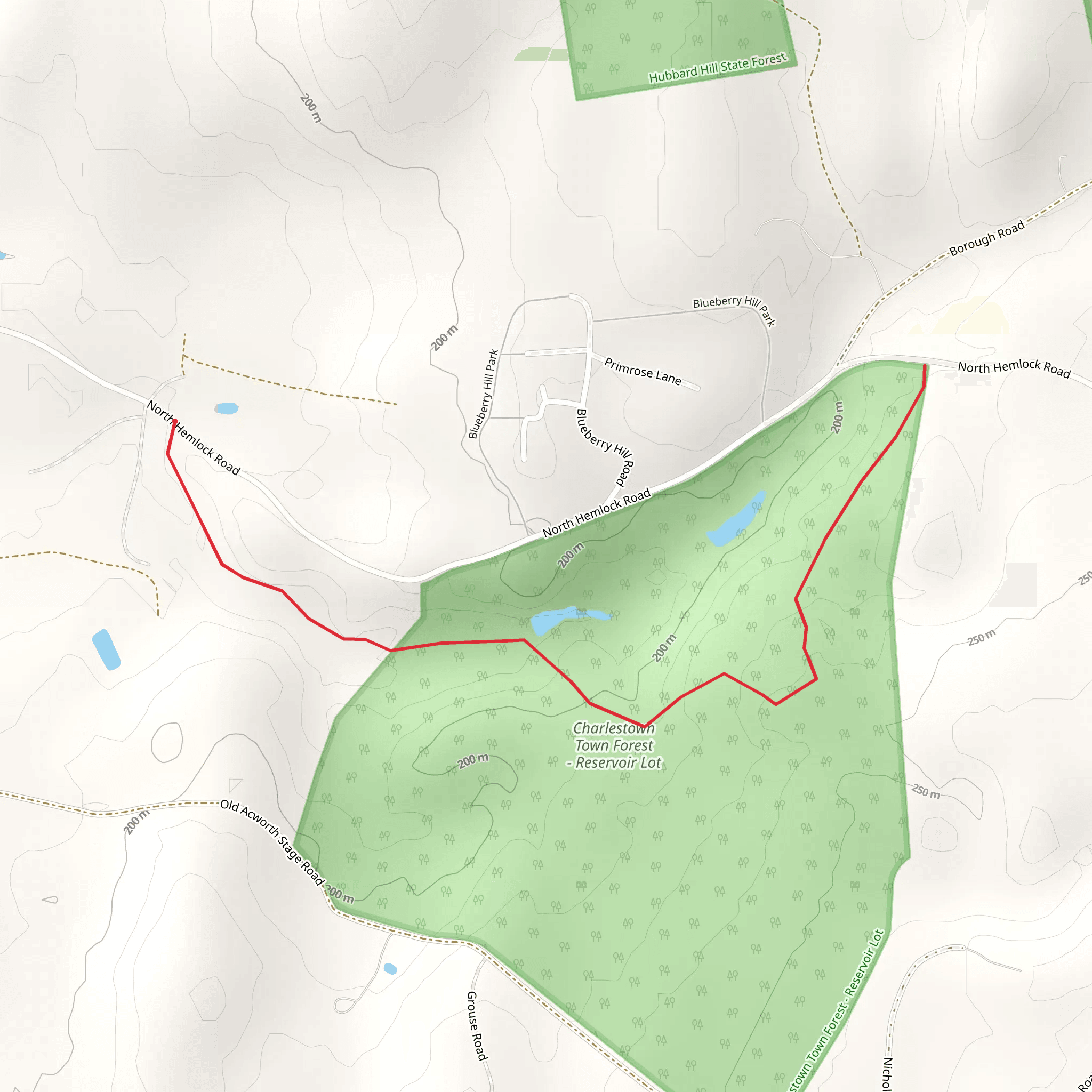 North Hemlock Road mobile static map