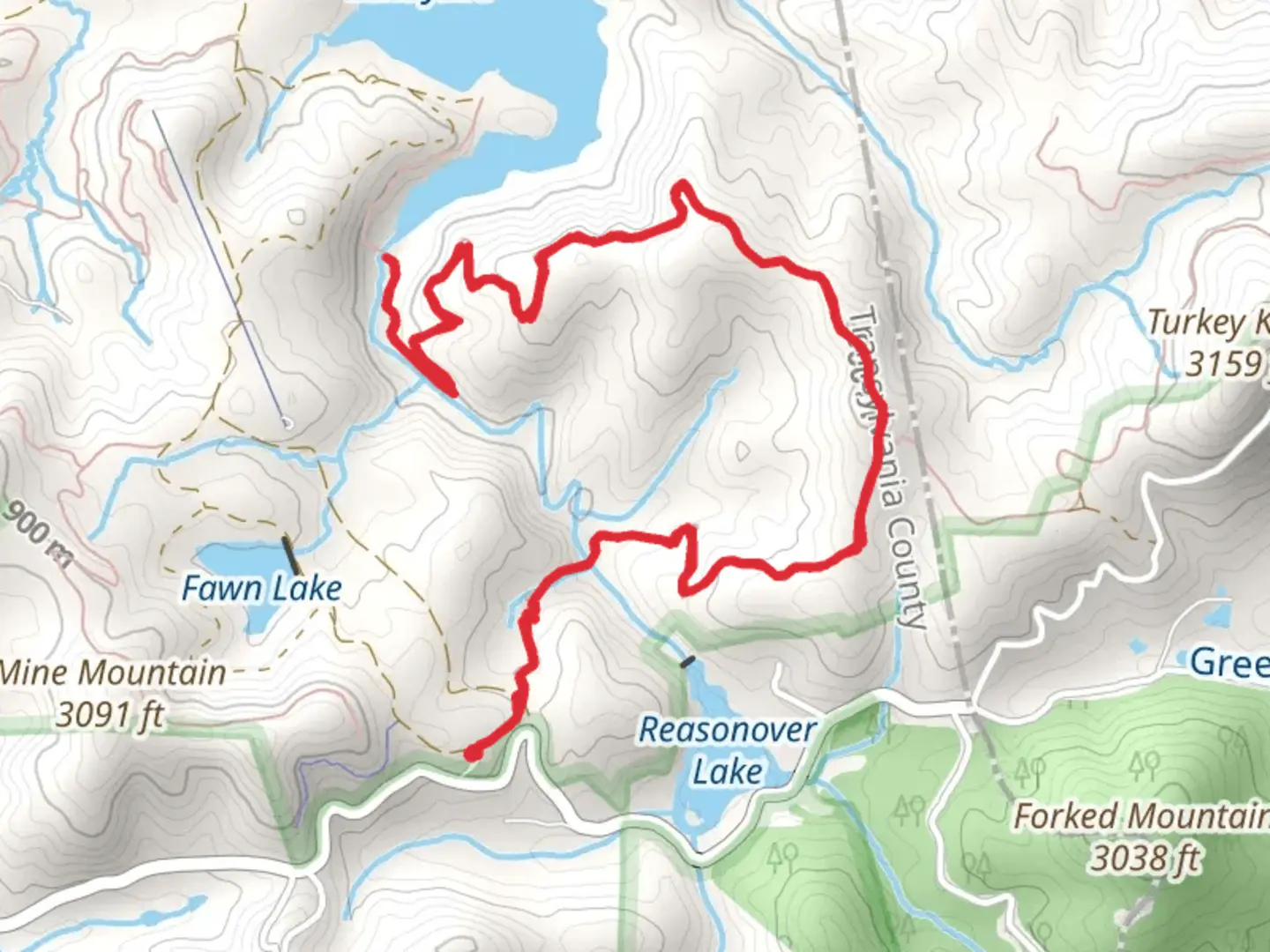 An image depicting the trail Reasonover Creek Trail and its surrounding area.