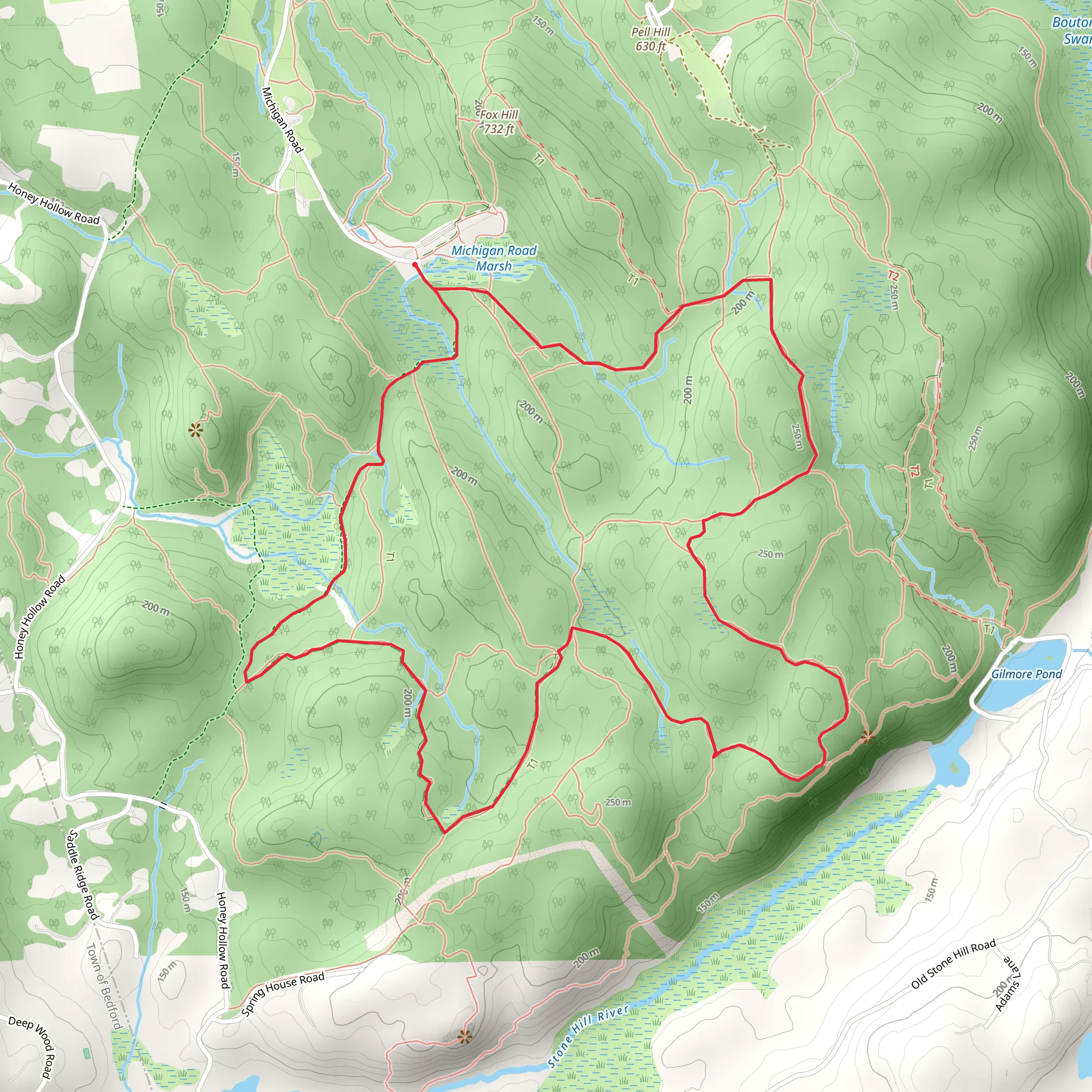Ward Pound Ridge Reservation Loop mobile static map