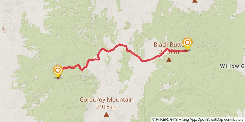 American Discovery Trail North Route stage 324 Map