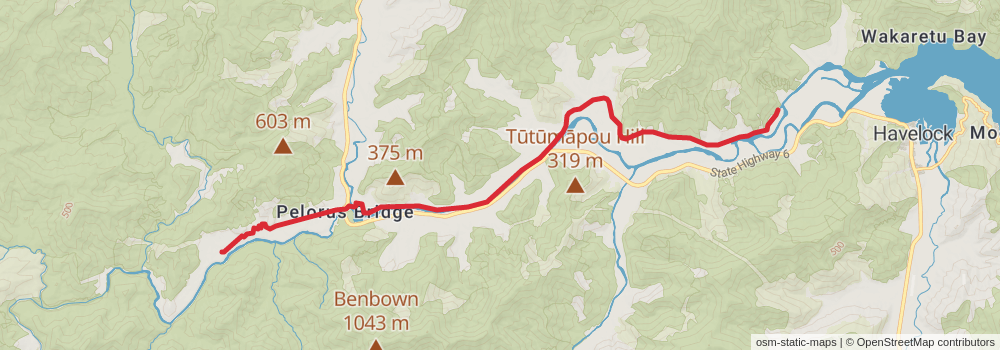 Te Araroa Trail stage 106 Map