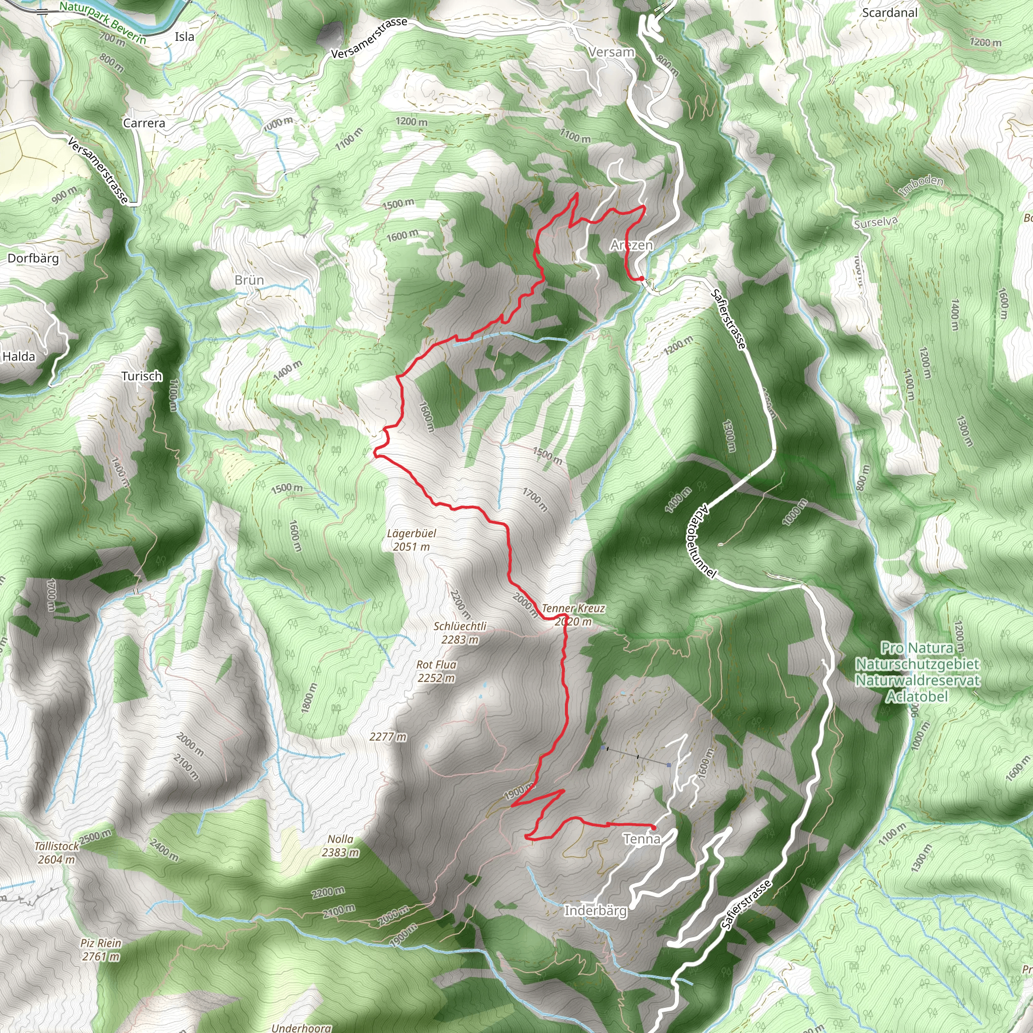 Tenner Chrüz mobile static map