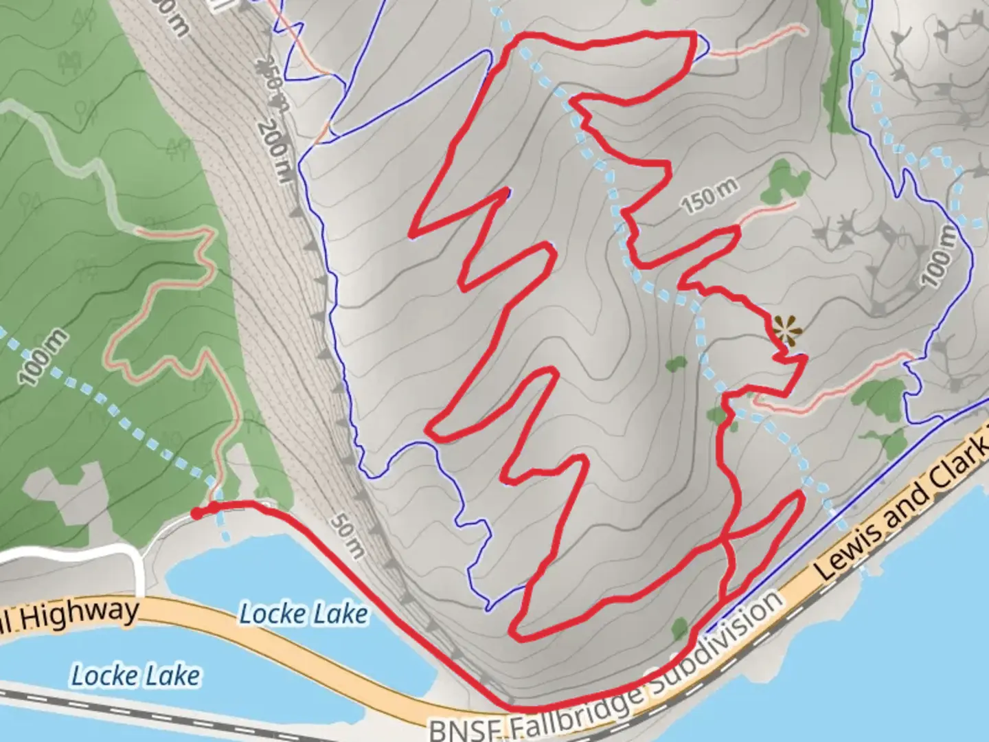An image depicting the trail Little Maui Trail and Old Ranch Road Loop and its surrounding area.