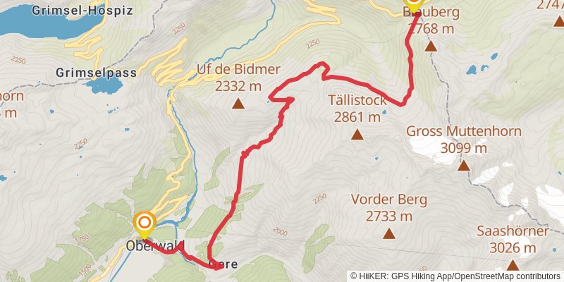 Camino Müstair-Geneva via Martigny alt 7 Map