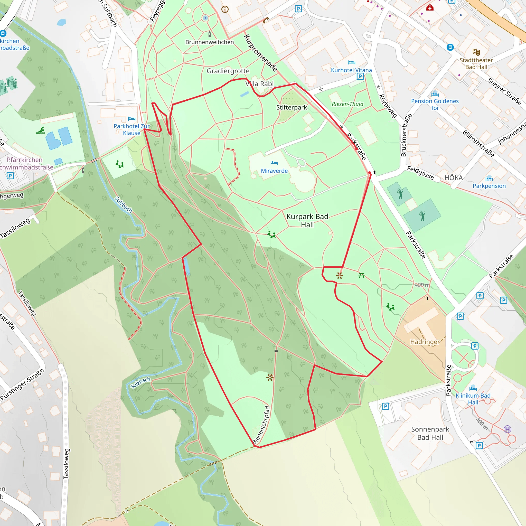 Yolatespath - Bad Hall mobile static map