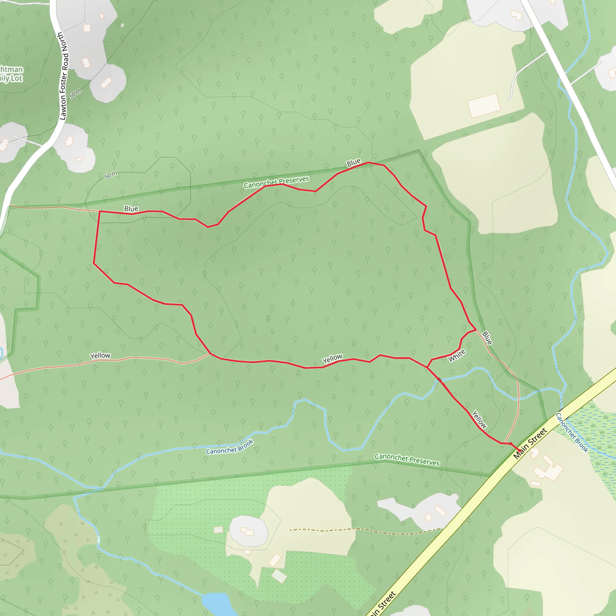 Blue and Yellow Loop mobile static map