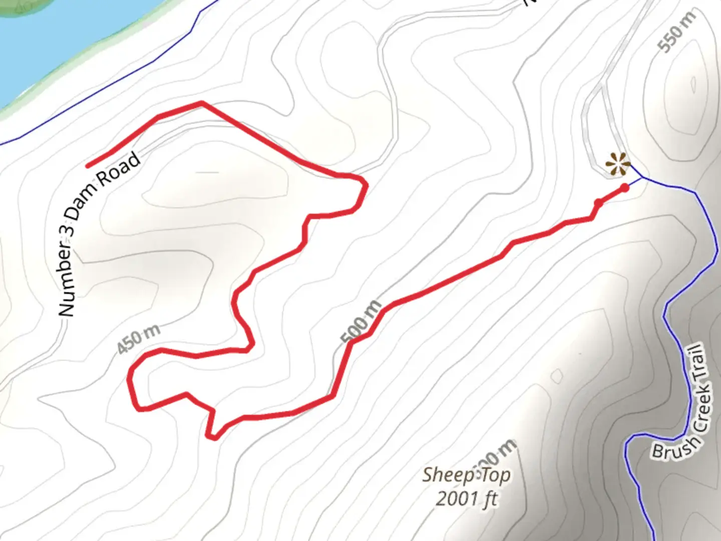 An image depicting the trail Boyd Gap Trail and its surrounding area.