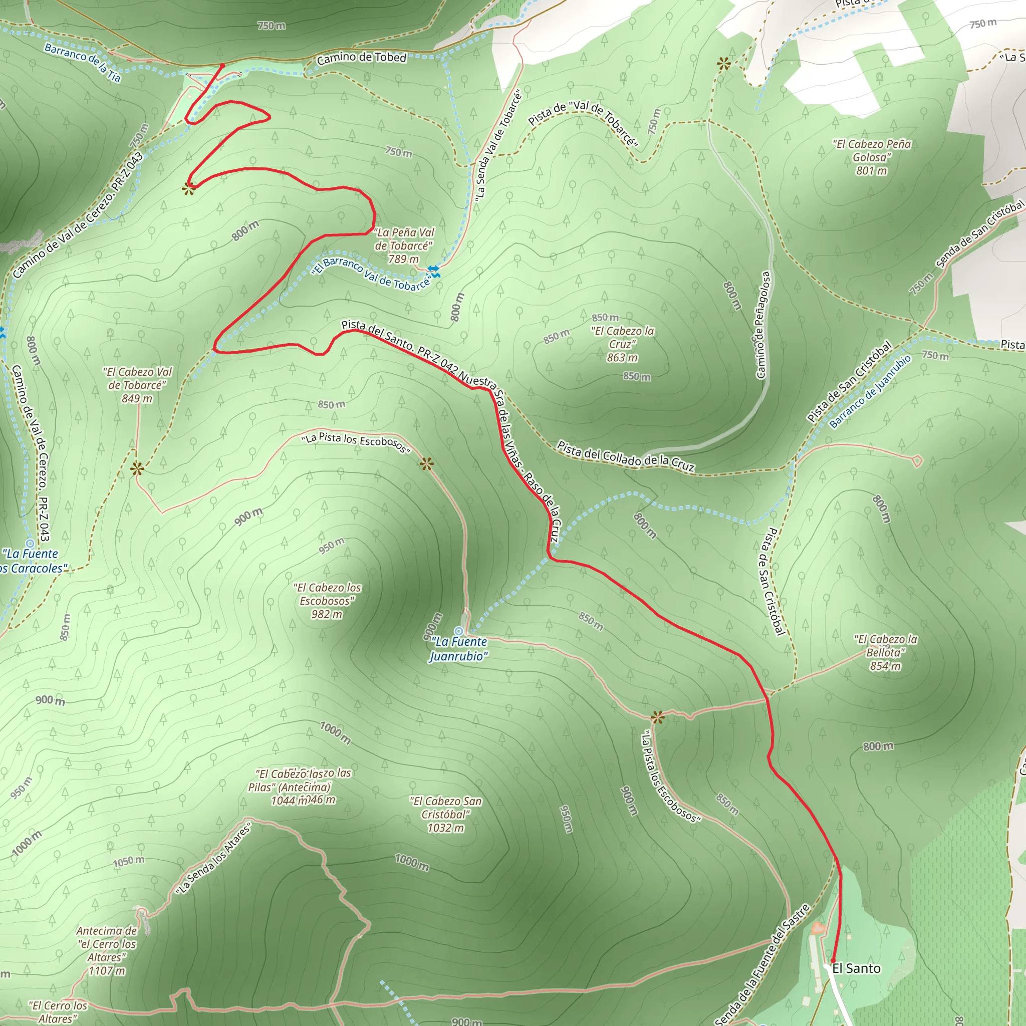 Sanctuary of Our Lady of the Vineyards - Raso de la Cruz PR Z 42 mobile static map