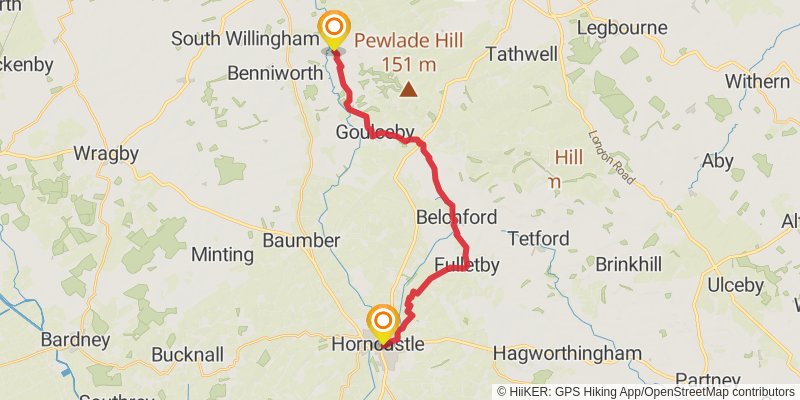 Viking Way stage 4 Map