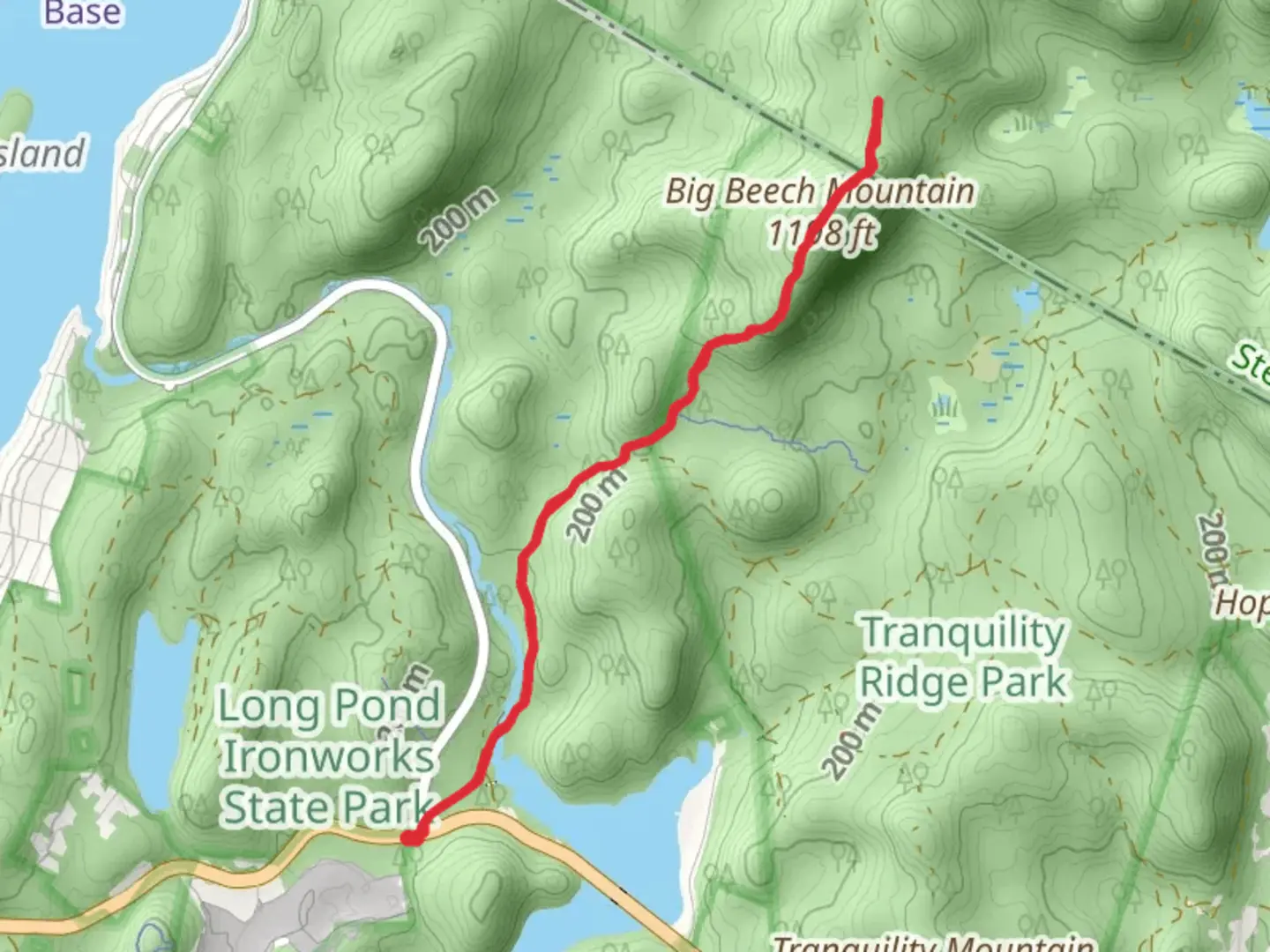 An image depicting the trail Sterling Ridge Trail and its surrounding area.