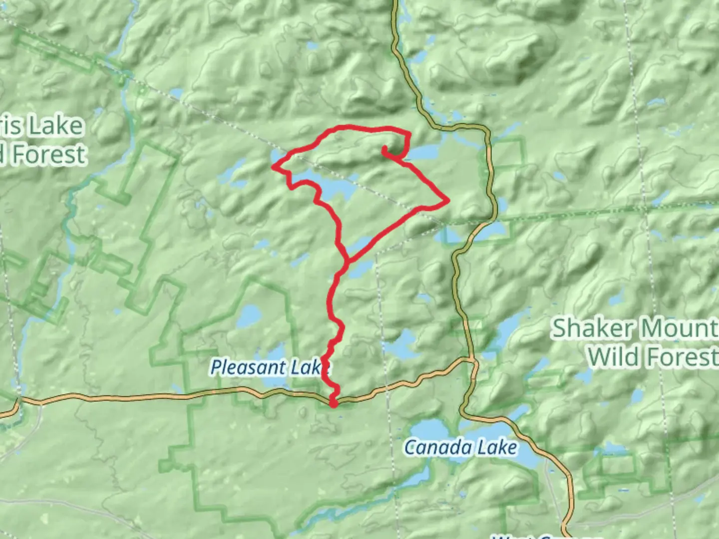 An image depicting the trail Spectacle Lake and Good Luck Mountain Loop and its surrounding area.