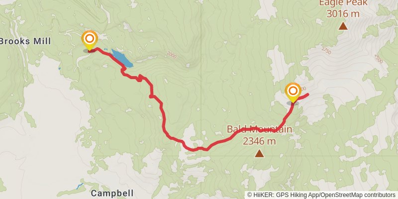 Poison Flat Trail stage 2 Map