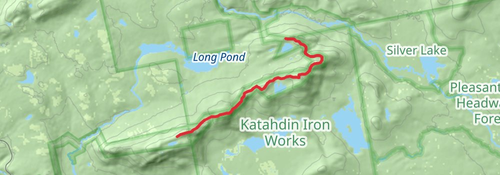 Appalachian Trail Section Hike - 100 Mile Wilderness Trail stage 3 Map
