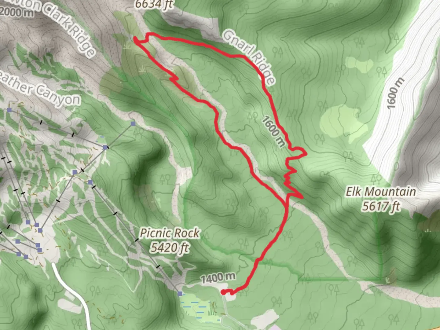 An image depicting the trail Lamberson Butte via Newton Creek Trail and its surrounding area.