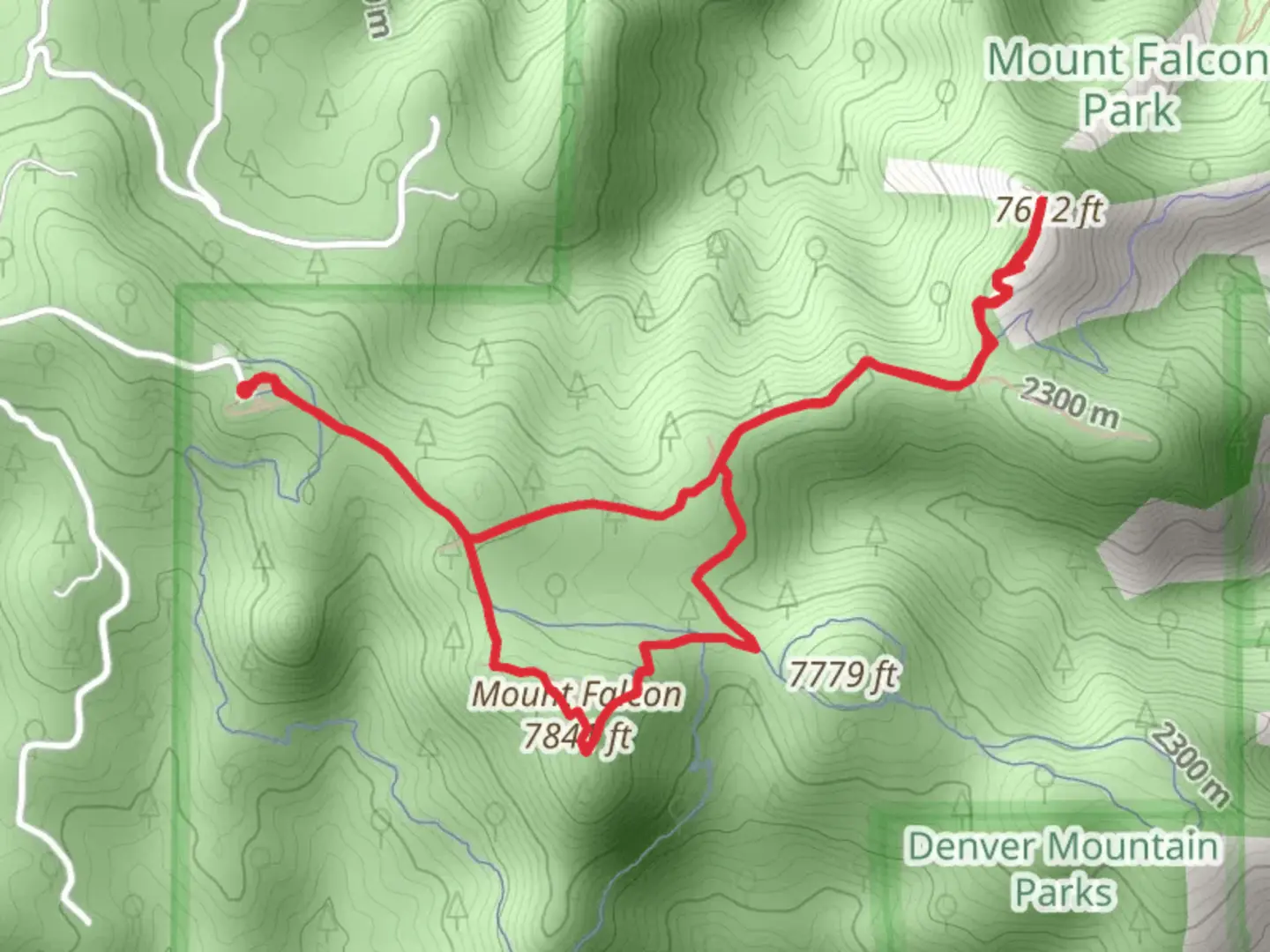 An image depicting the trail Castle Trail and Tower Trail Loop and its surrounding area.