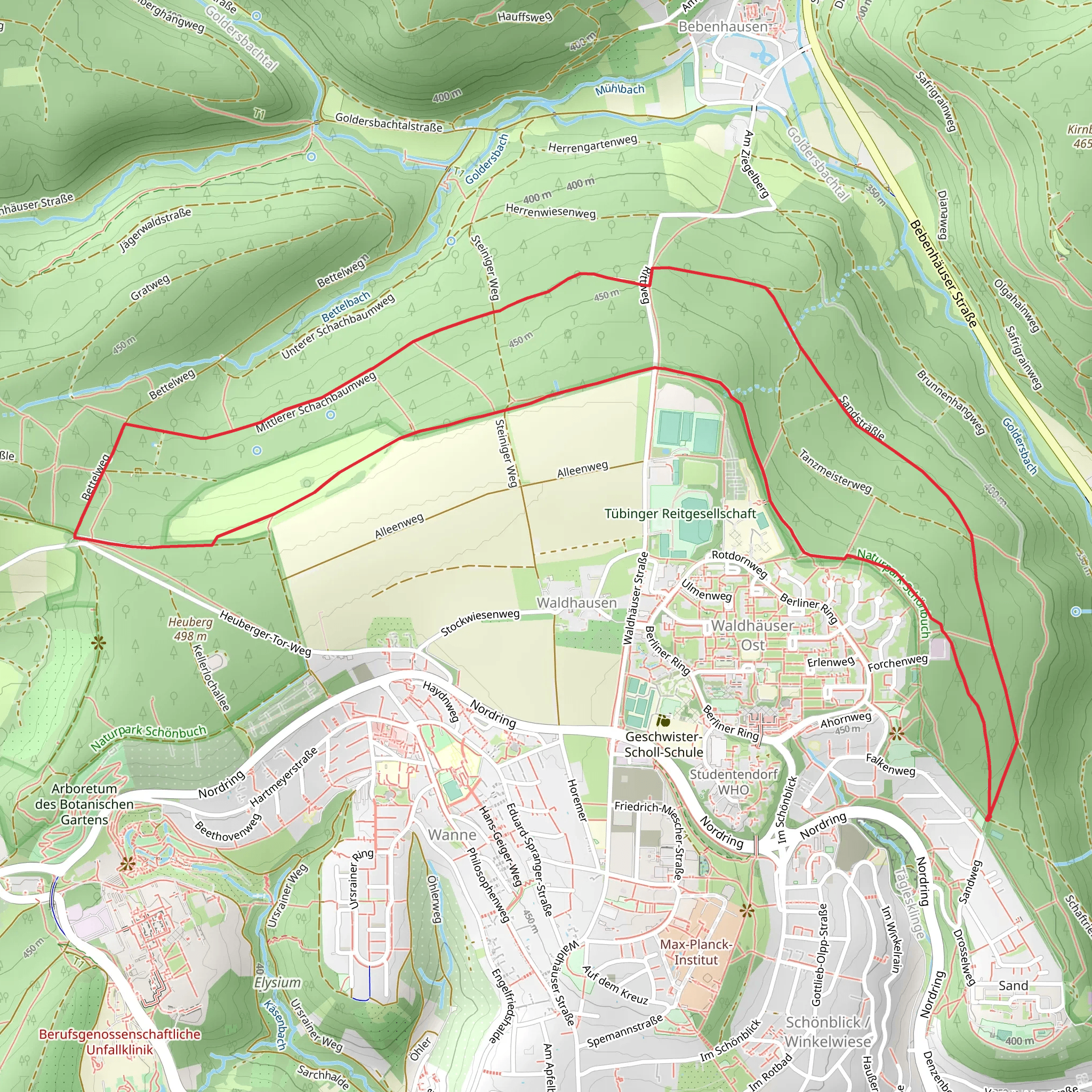 Abebe-Bikila Runde mobile static map