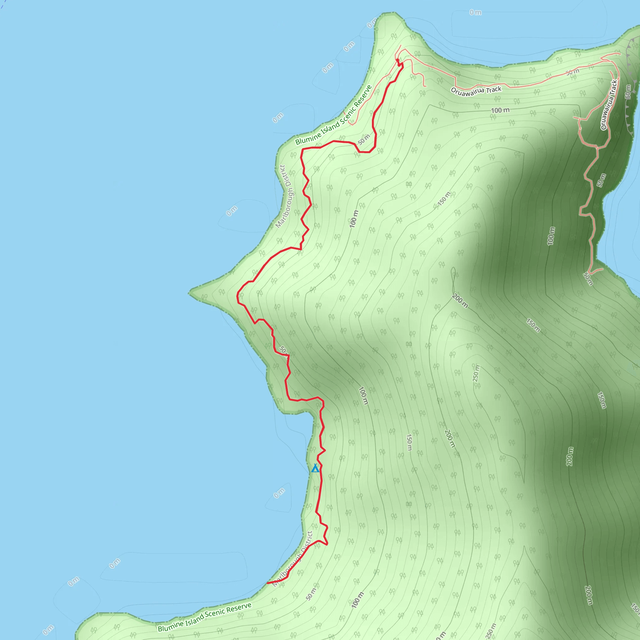 Oruawairua Walk mobile static map