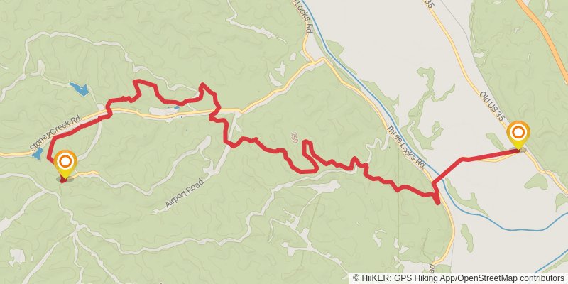 North Country Trail - Ohio stage 44 Map