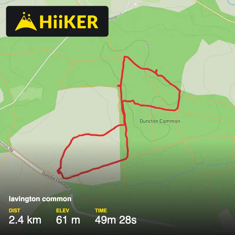 A map preview of the recording lavington common.