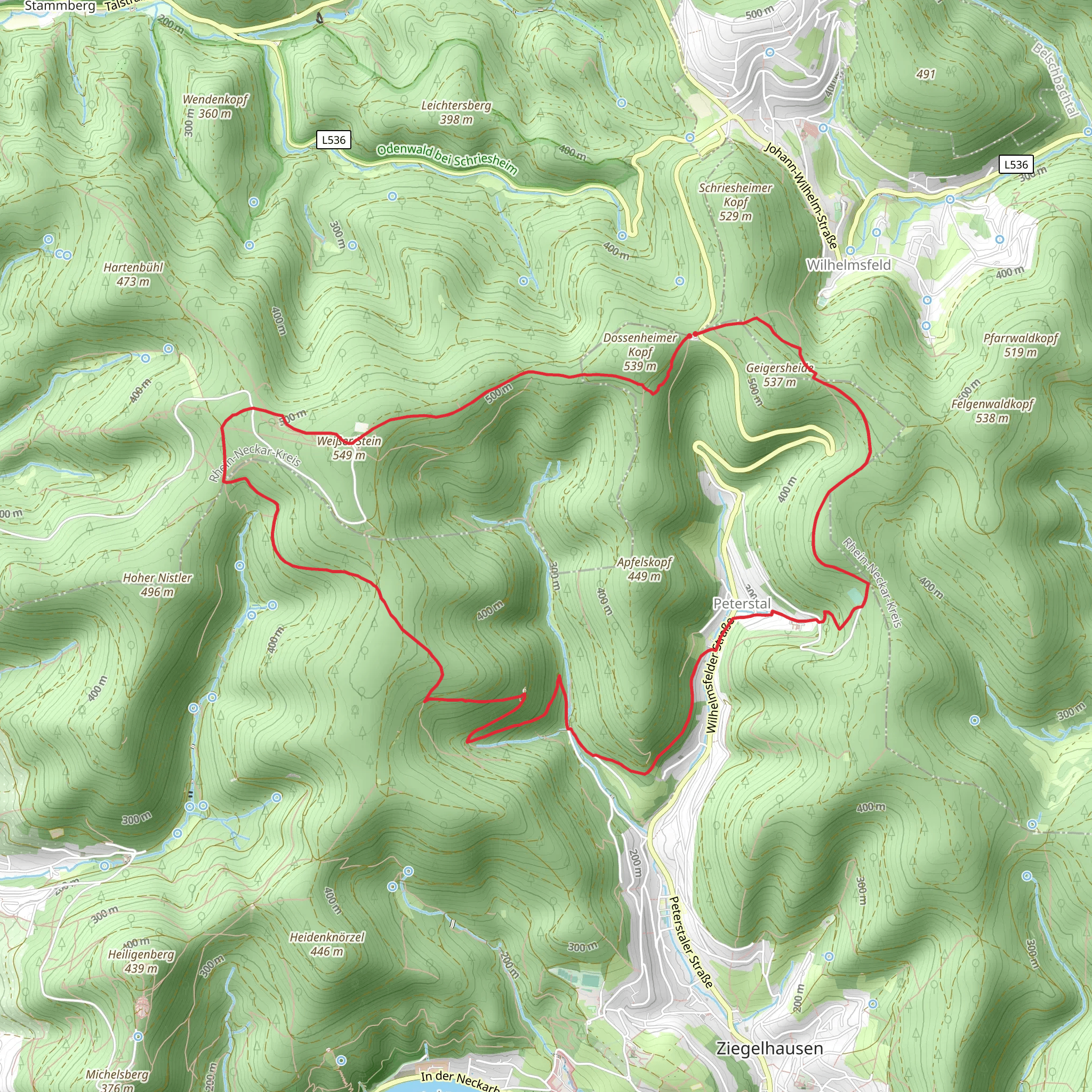 Brandplattenweg, Jagdhaus Fußweg and Oberer Darmuthweg Loop mobile static map
