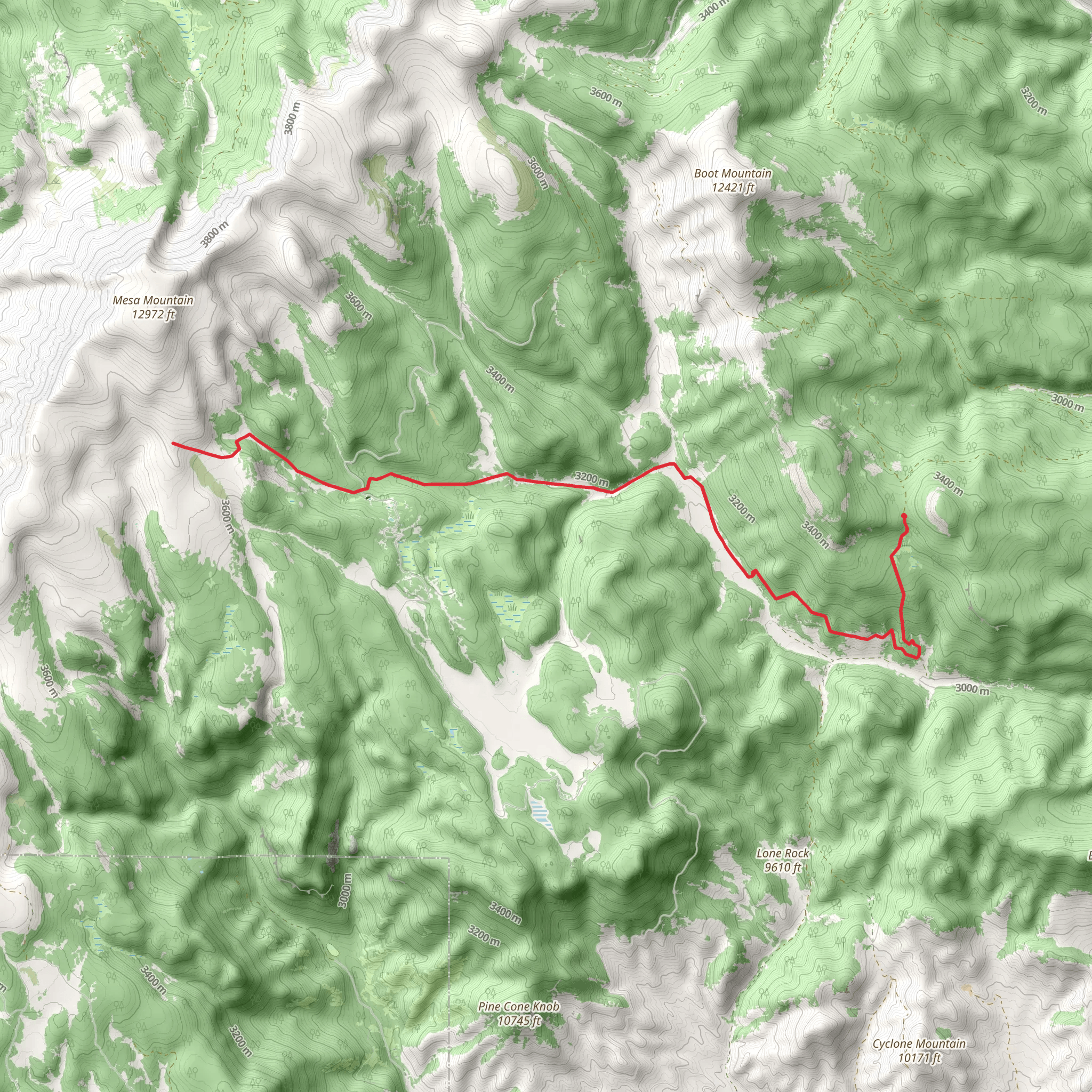 Benino Trail mobile static map