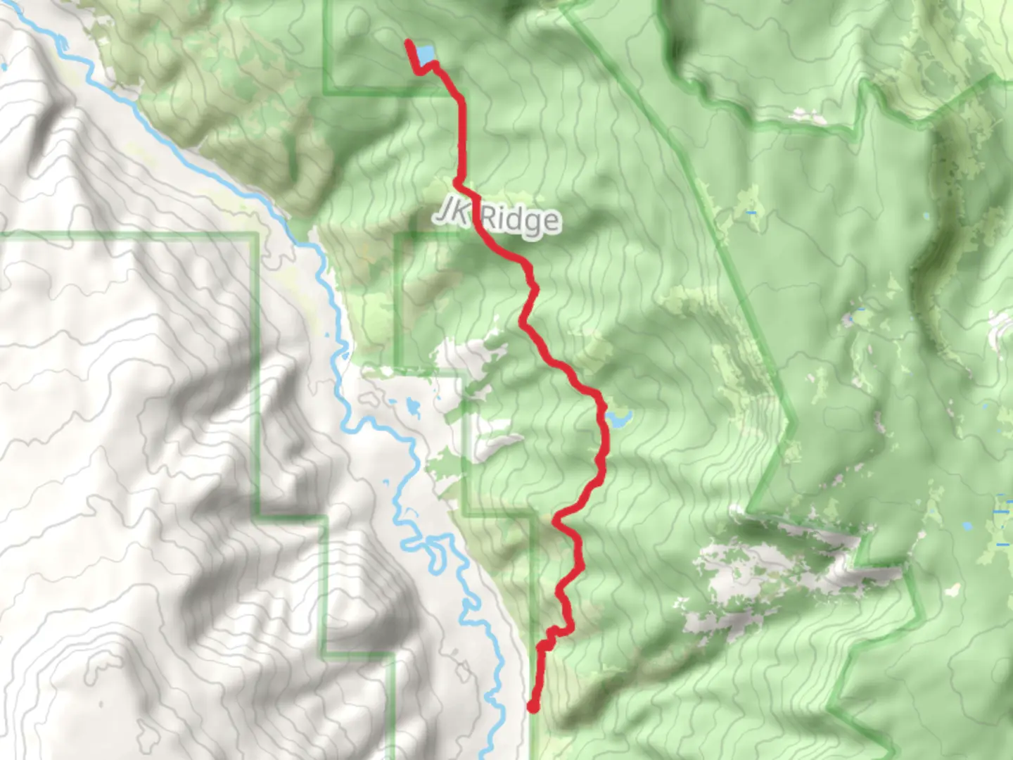 An image depicting the trail Bailey Lake via Peltier Lake Trail and its surrounding area.