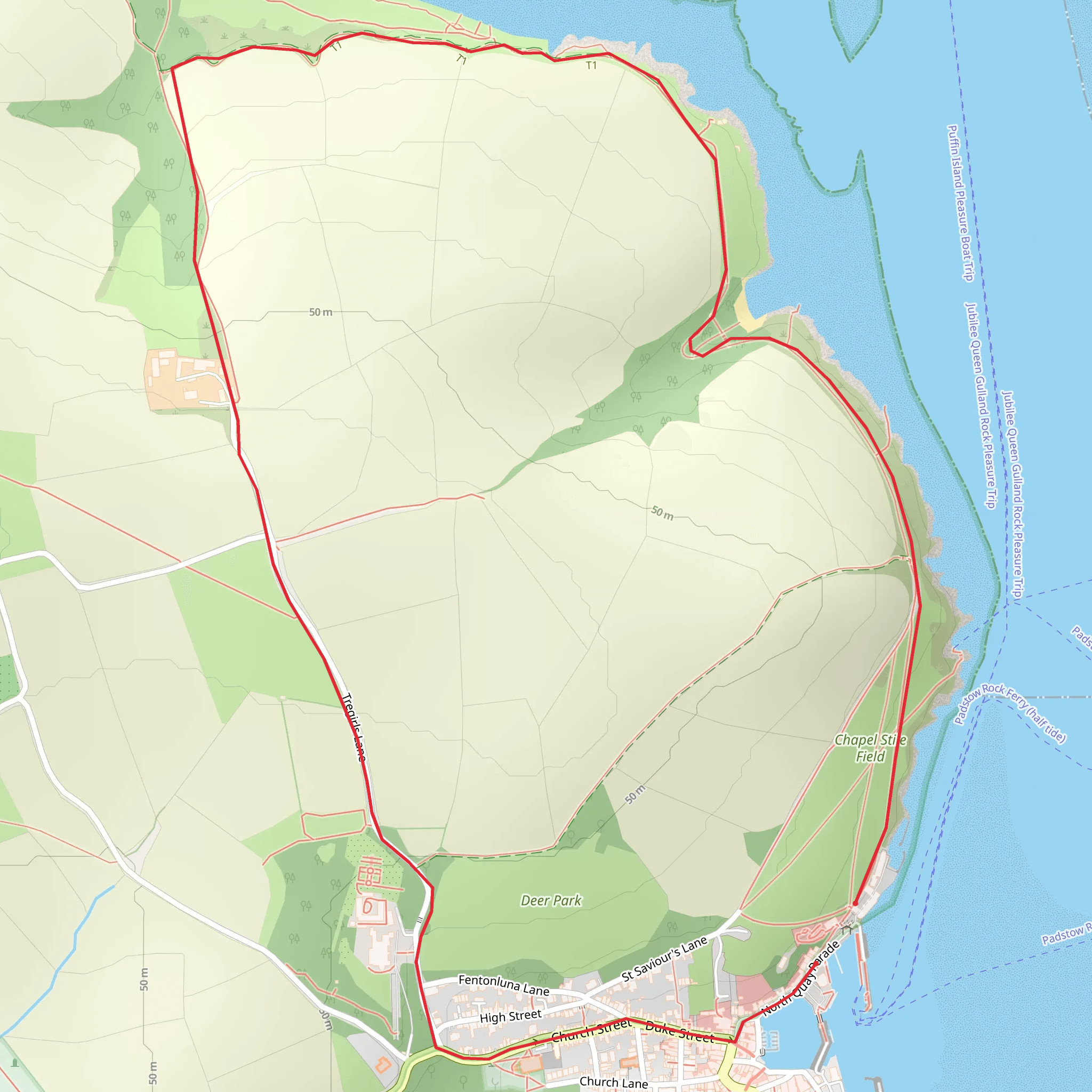 Harbour Cove Circular from Padstow mobile static map