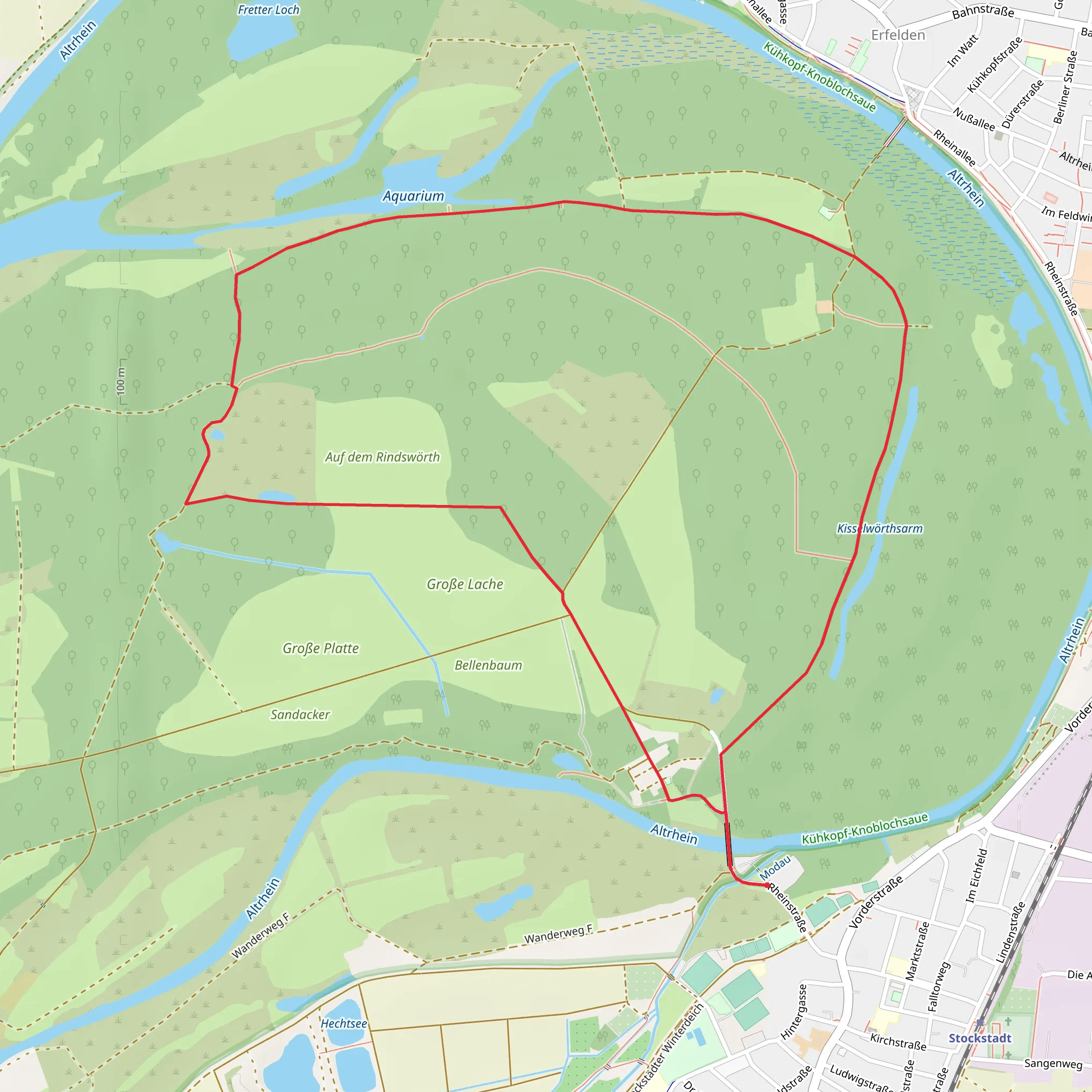 Hofgut Guntershausen Loop via Riedweg mobile static map