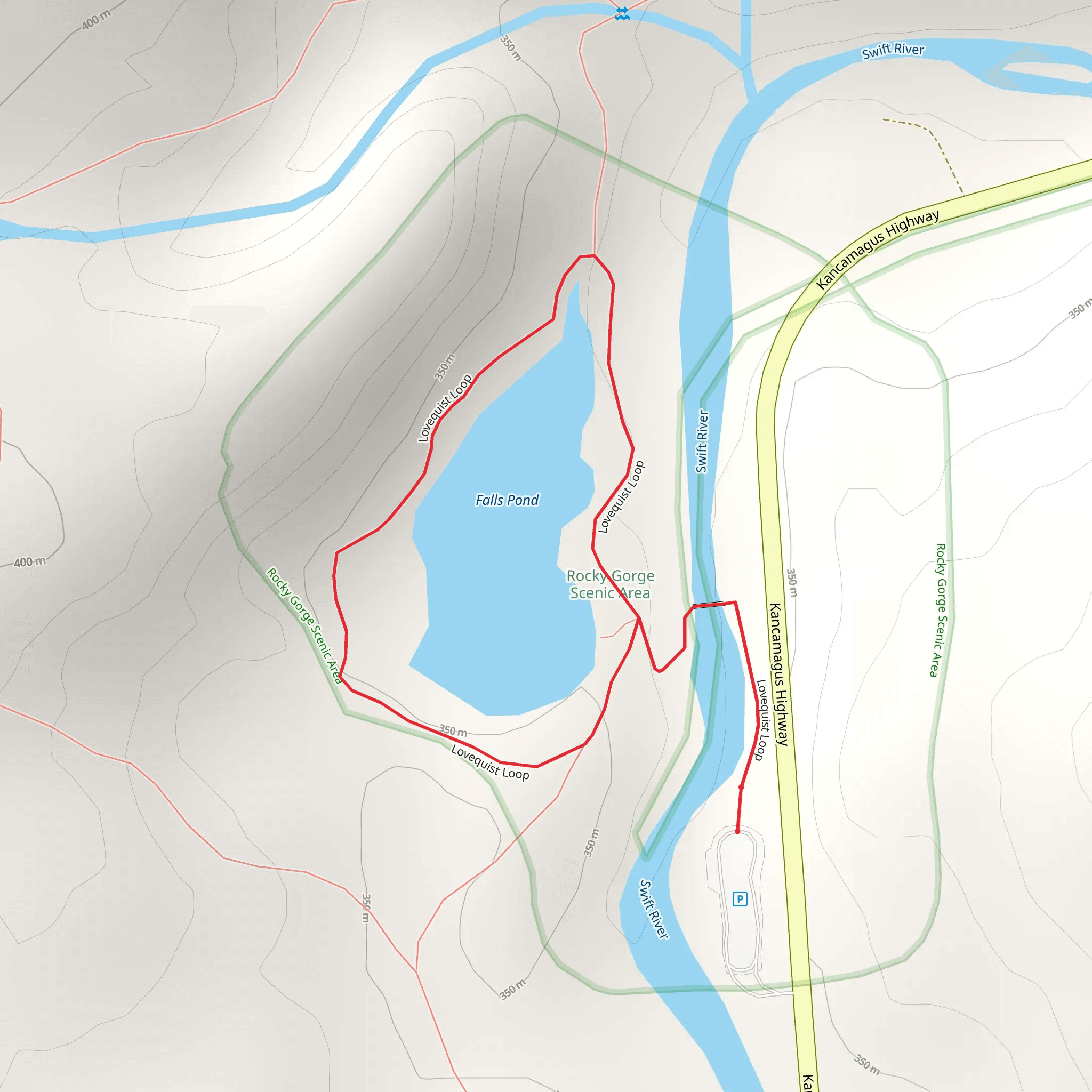 Lovequist Loop Trail mobile static map