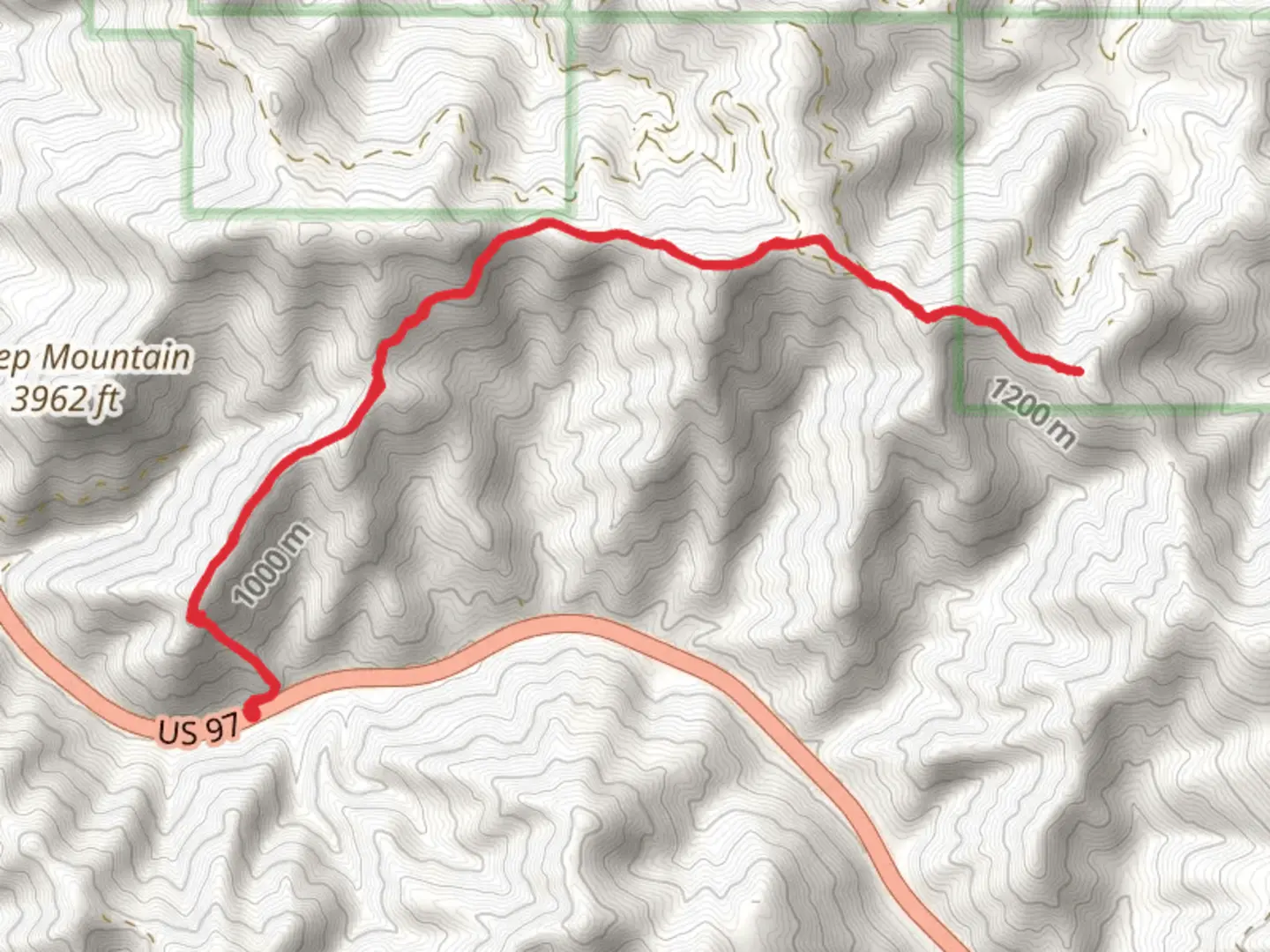 An image depicting the trail Magnet Creek Trail and Tronsen Ridge Trail and its surrounding area.