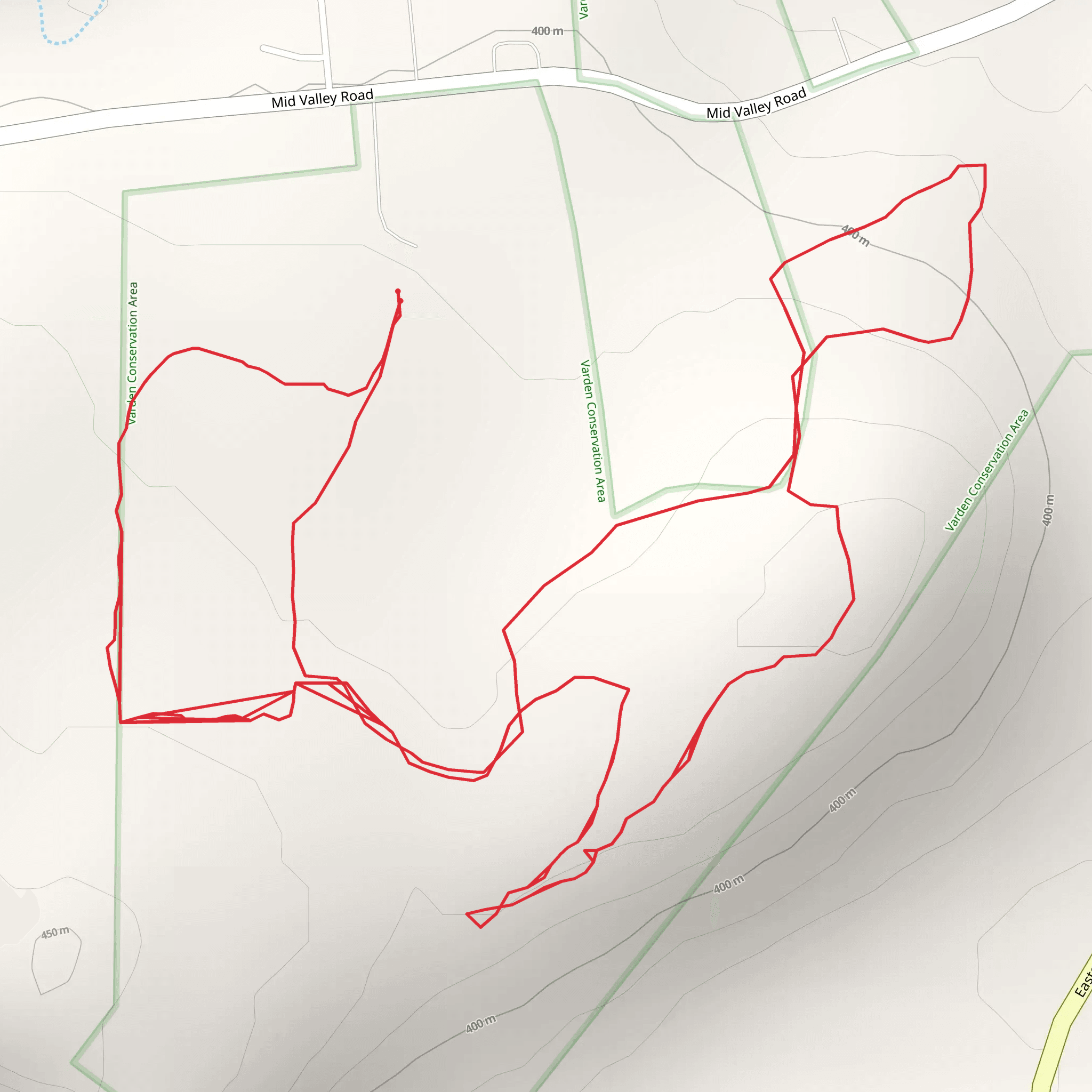 Mid Valley Road Loop mobile static map