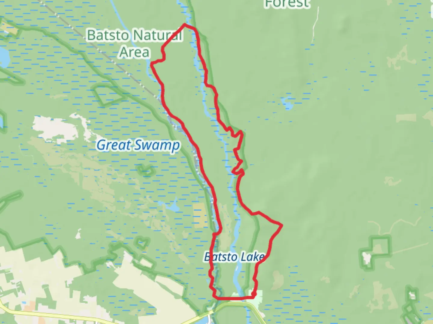 An image depicting the trail Mullica River - Batona Loop Trail and its surrounding area.