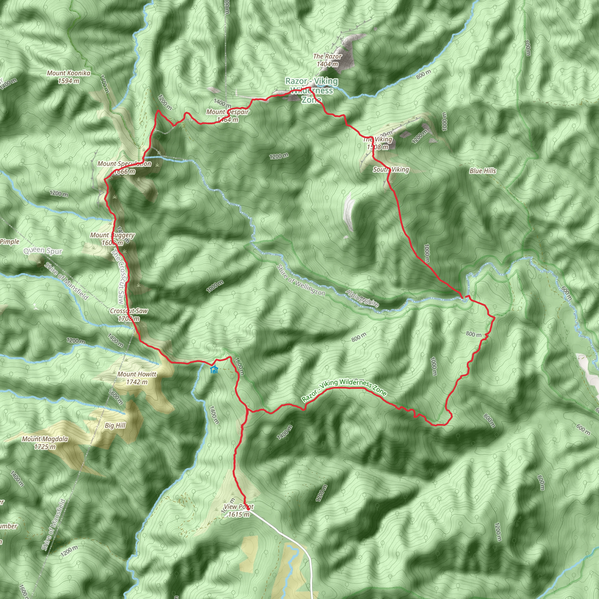 The Viking Circuit Trail mobile static map
