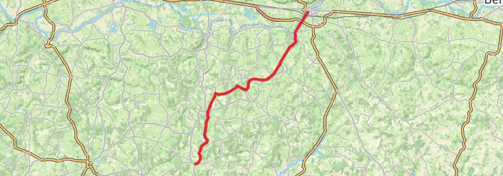 Camino Perl-Saint Jean Pied de Port via Vézelay stage 55 Map