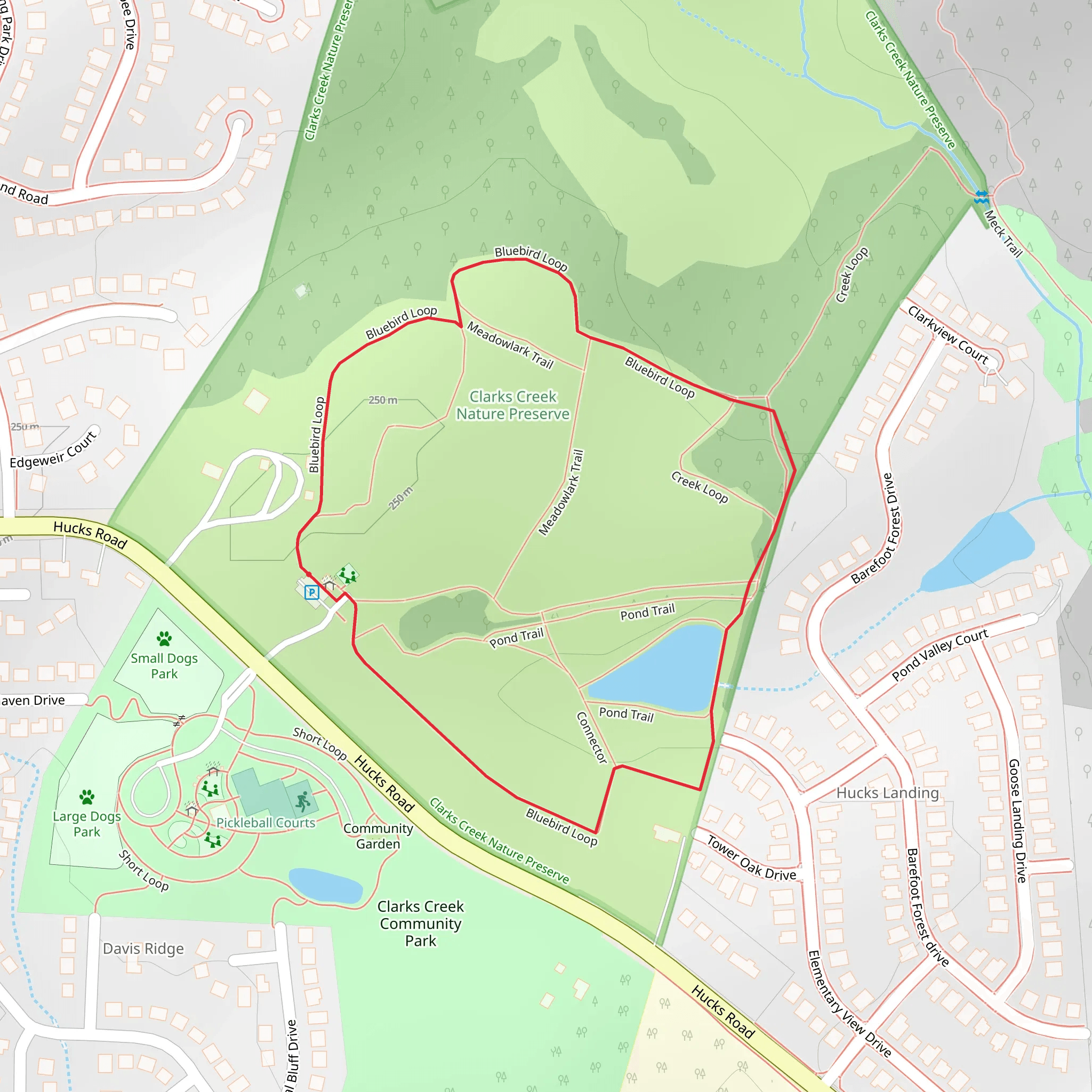 Bluebird Loop mobile static map
