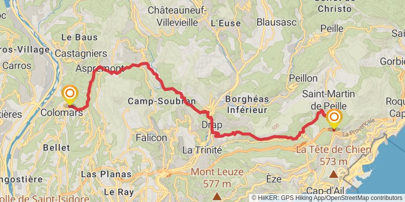 Via Aurelia stage 2 Map