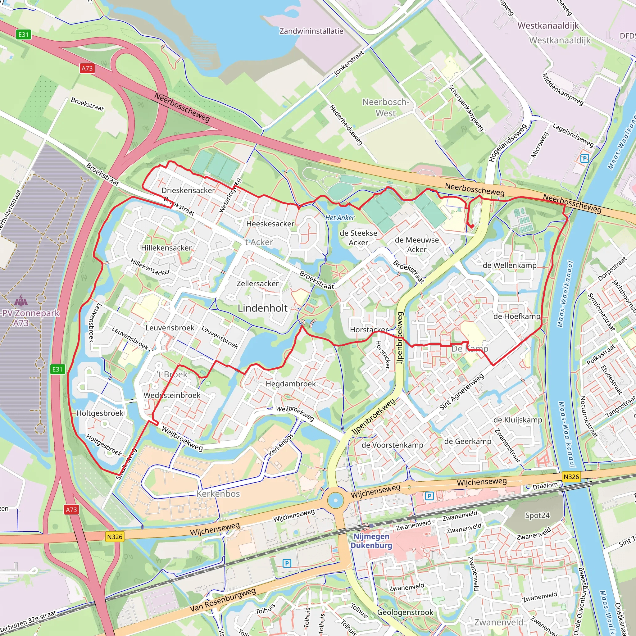 De Ontmoeting and Het Anker Loop mobile static map